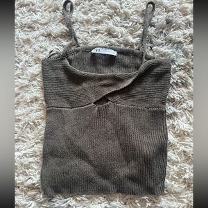Zara brown tank